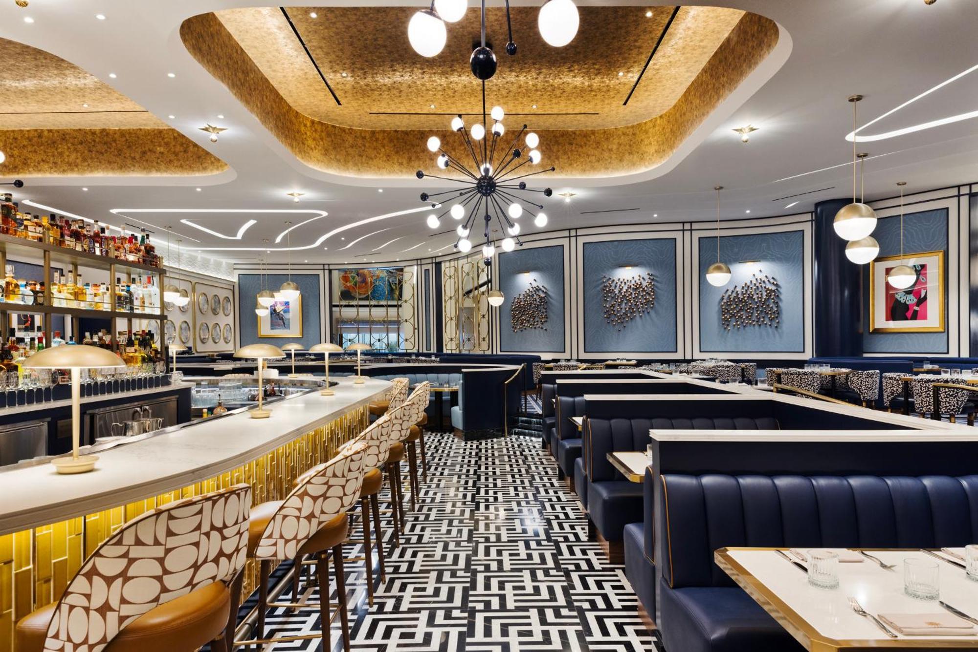 Fontainebleau ลาสเวกัส ภายนอก รูปภาพ The interior of the restaurant